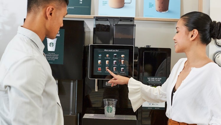 Commercial self serve machines Starbucks Nestl Professional